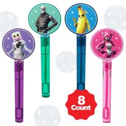 Fortnite Bubble Bottles w/Wands - 8 PACK